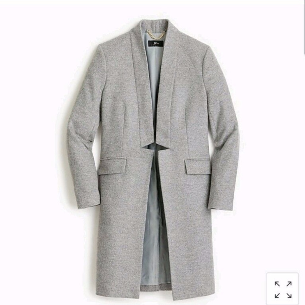 J Crew Collection Long Wool-Cashmere Topcoat, 10